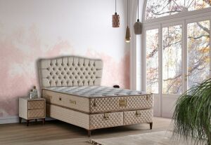 Roleks 120x200 Tek Kişilik Yatak, Baza, Başlık Seti MYB1301
