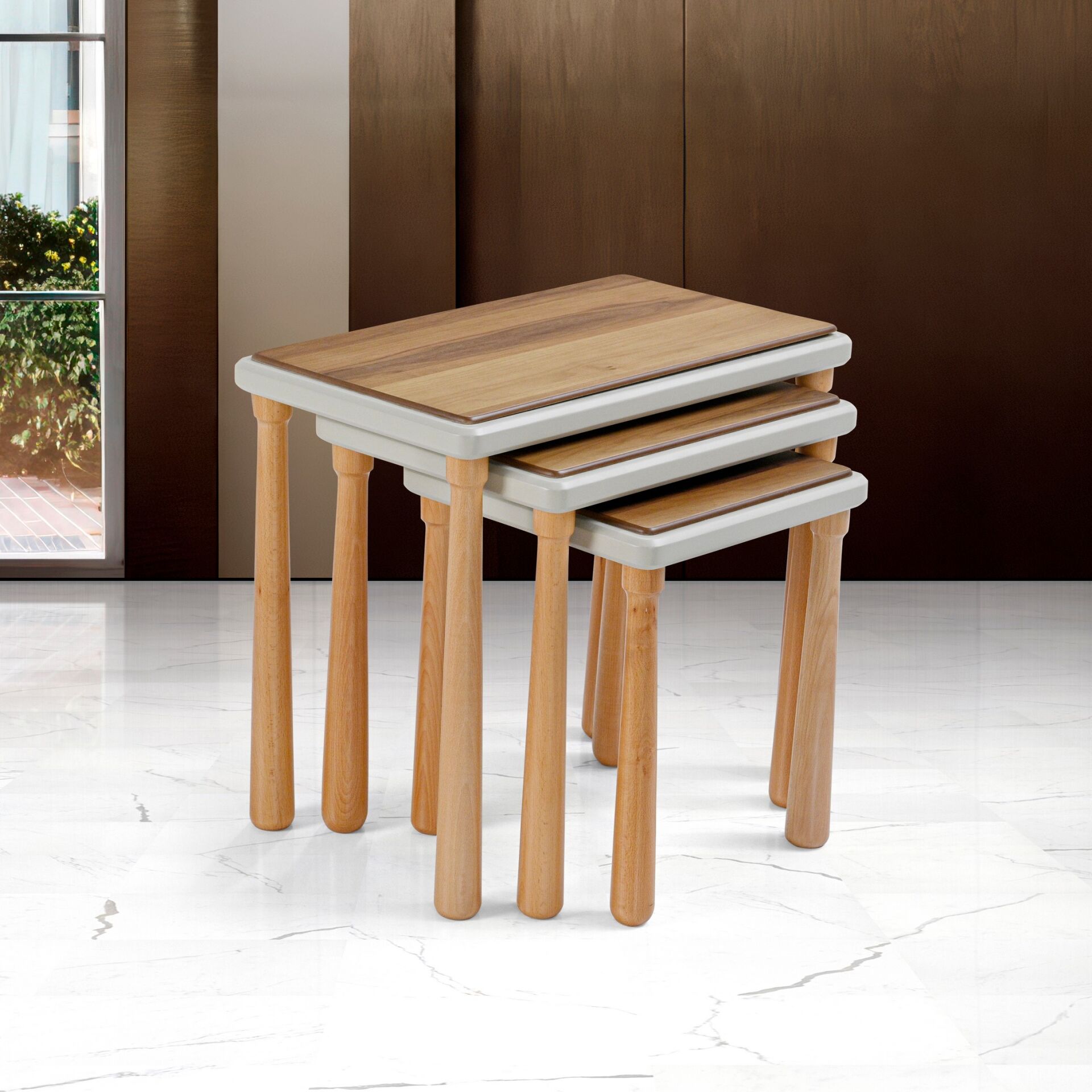 Mantar Zigon Sehpa Ceviz TN0703