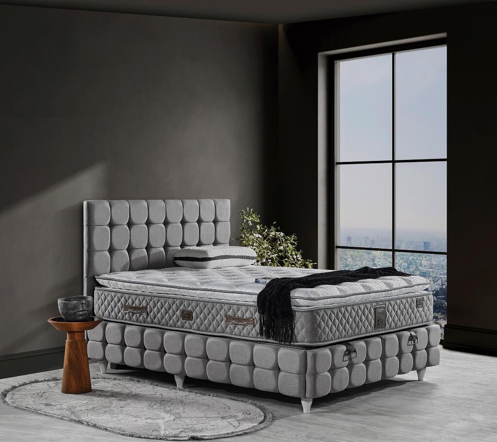 Eylül 140X200 Çift Kişilik Yatak, Baza, Başlık Seti EY2020