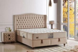 Regina 180x200 Çift Kişilik Yatak, Baza, Başlık Seti CP1036