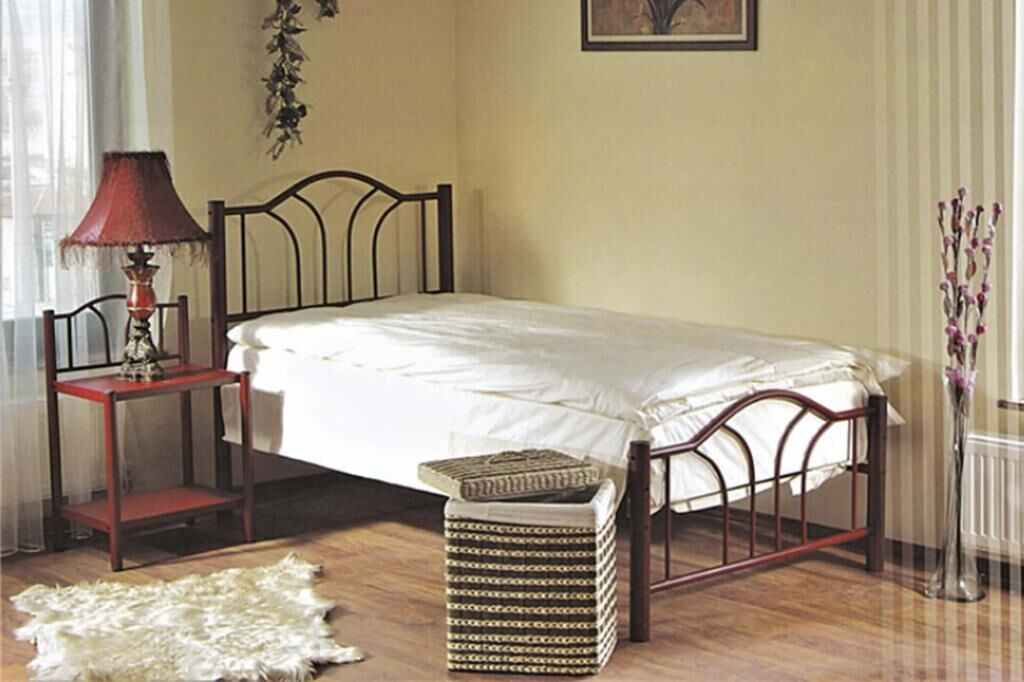 Bella Metal Karyola 150x200 ARM144 Bordo