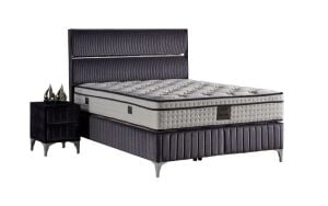 Silver 140x190 Çift Kişilik Yatak, Baza, Başlık Seti MYB1303