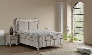 Elegance 150x200 Çift Kişilik Yatak, Baza, Başlık Seti MYB1304A