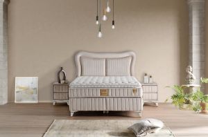 Elegance 160x200 Çift Kişilik Yatak, Baza, Başlık Seti MYB1304A