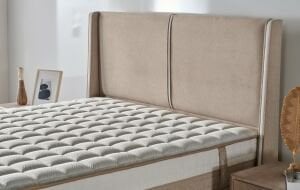 Trend Krem 180x200 Çift Kişilik Baza, Başlık Seti CB3414