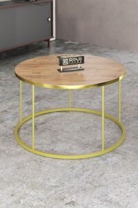 MD Gold Terra Sehpa Seti Antrasit Ceviz