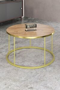MD Gold Terra Sehpa Seti Antrasit Ceviz