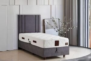 Latextra 120x200 Tek Kişilik Yatak, Baza, Başlık Seti CP1038