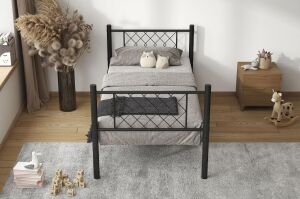 Metis Metal Karyola 90x190 ARM164 Siyah