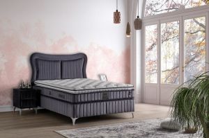 Elegance 150x200 Çift Kişilik Yatak, Baza, Başlık Seti MYB1304B