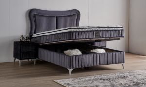 Elegance 150x200 Çift Kişilik Yatak, Baza, Başlık Seti MYB1304B