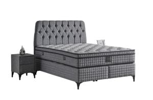 Elia 100x200 Tek Kişilik Yatak, Baza, Başlık Seti MYB1305A