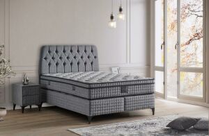 Elia 160x200 Çift Kişilik Yatak, Baza, Başlık Seti MYB1305A