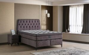 Elia 140x190 Çift Kişilik Yatak, Baza, Başlık Seti MYB1305B