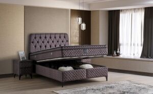 Elia 150x200 Çift Kişilik Yatak, Baza, Başlık Seti MYB1305B