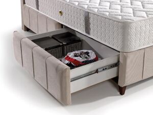 MD Polo Çekmeceli 90x200 Tek Kişilik Baza, Başlık Seti GM1175