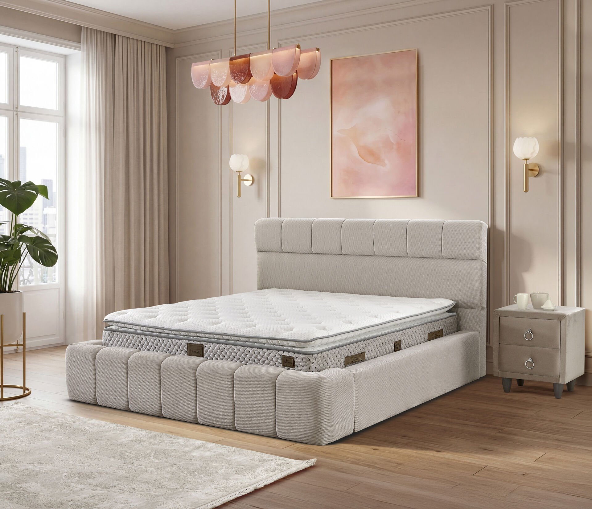 Daly 120x200 Tek Kişilik Yatak, Baza, Başlık Seti EY3002