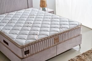 Lucca Sandıklı 100x200 Tek Kişilik Yatak, Baza, Başlık Seti CP1040