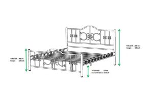 Pero Metal Karyola 90x200 ARM110 Beyaz