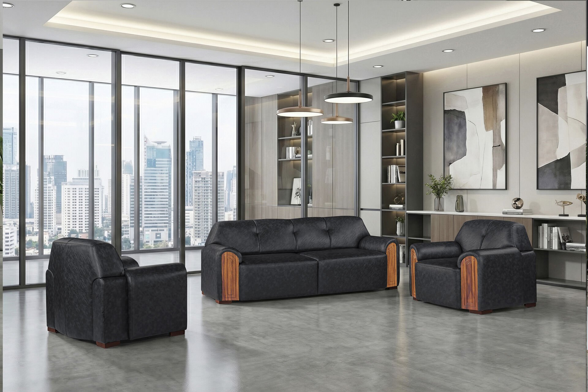 Boss Gri Ofis Koltuk Takımı FSM1407