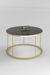 MD Gold Terra Sehpa Seti Bendir Siyah 4'lü