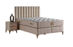 Lidya 160x200 Çift Kişilik Yatak, Baza, Başlık Seti MYB1307A