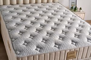 Lidya 160x200 Çift Kişilik Yatak, Baza, Başlık Seti MYB1307A