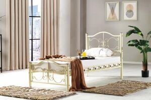 Pero Metal Karyola 90x190 ARM109 Krem