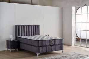 Lidya 100x200 Tek Kişilik Yatak, Baza, Başlık Seti MYB1307B