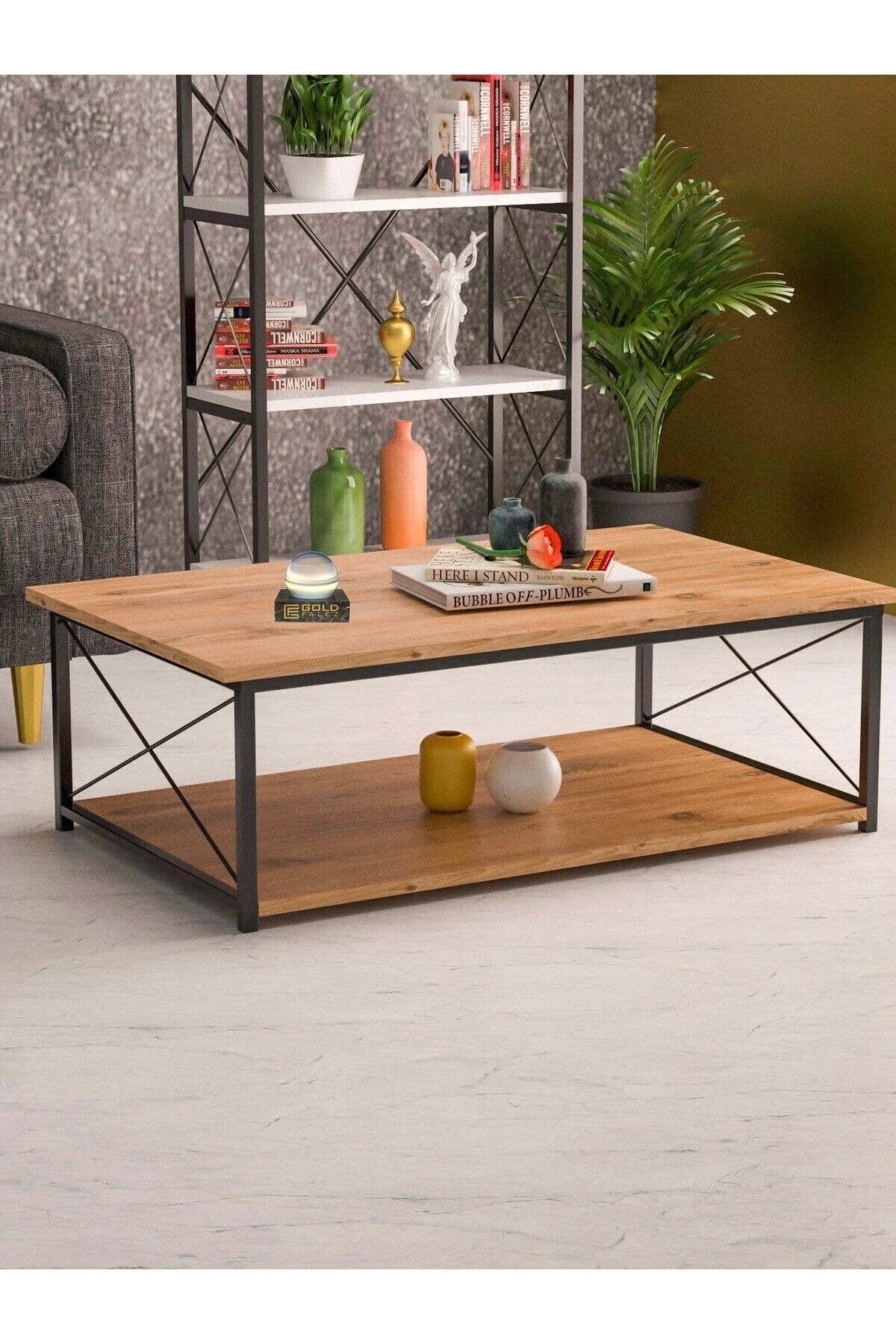MD Double Orta Sehpa Ceviz 90x50 cm