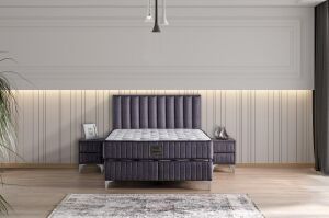 Lidya 120x200 Tek Kişilik Yatak, Baza, Başlık Seti MYB1307B