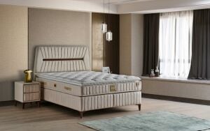Star 150x200 Çift Kişilik Yatak, Baza, Başlık Seti MYB1308A