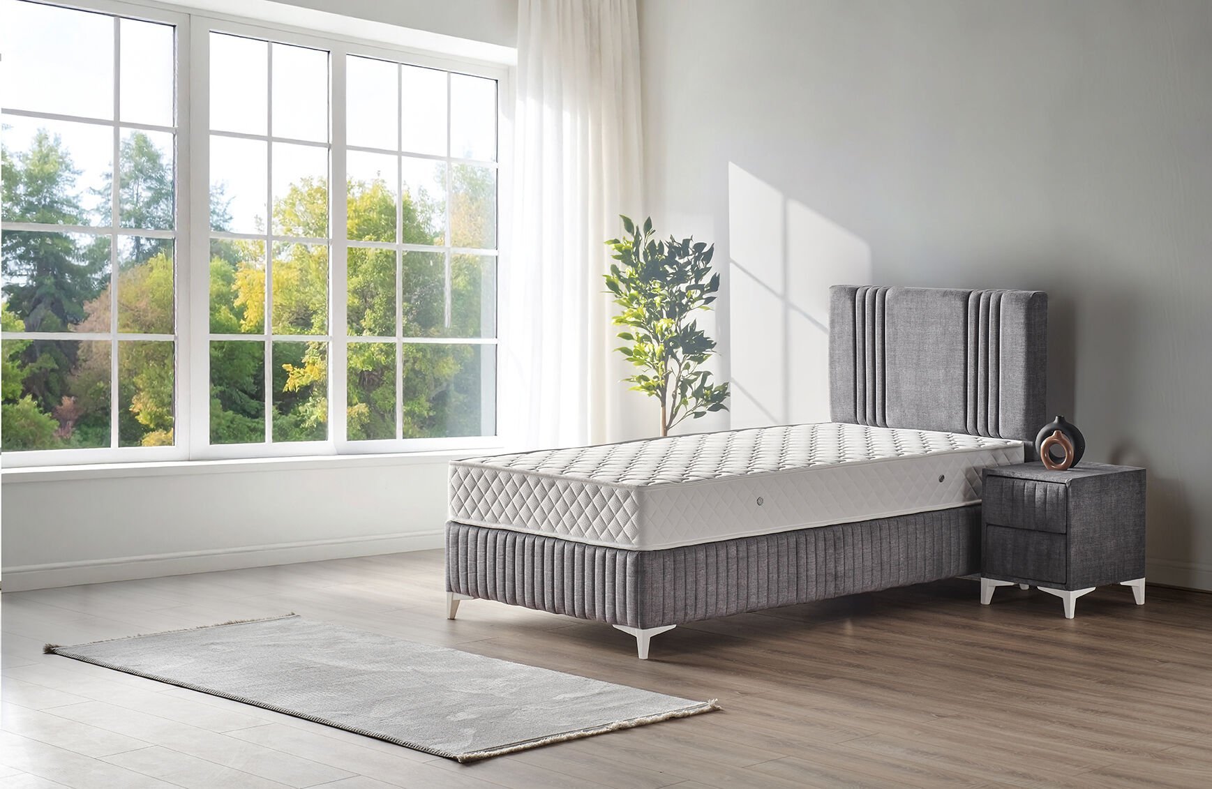 Delta 120x200 Tek Kişilik Baza