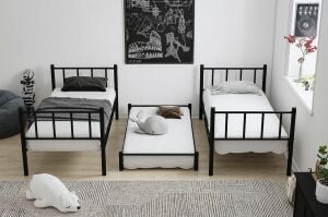 Yavrulu Zambak Ranza 90x190 ARM037 Siyah