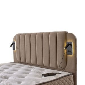 Arya 200x200 Çift Kişilik Yatak, Baza, Başlık Seti EY3009