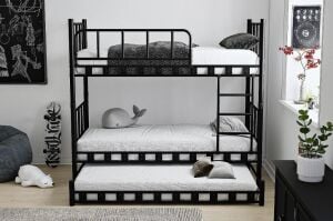 Yavrulu Zambak Ranza 90x200 ARM038 Siyah