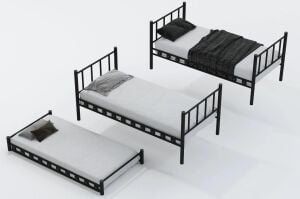 Yavrulu Zambak Ranza 90x200 ARM038 Siyah