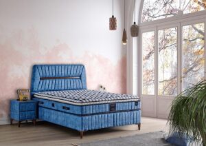 Star 140x190 Çift Kişilik Yatak, Baza, Başlık Seti MYB1308B