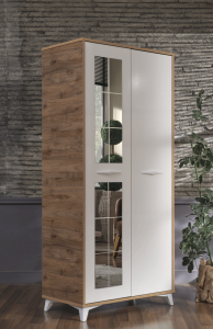 MD Havin 2 Kapılı Ceviz-Beyaz Dolap AT1053