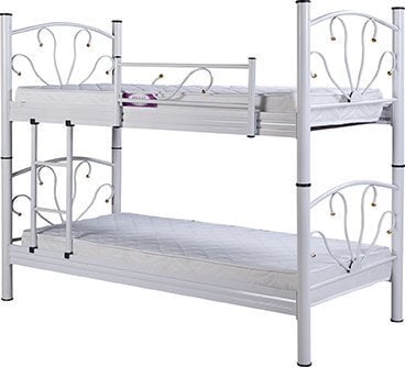 MD S321 Profile Bunk Bed 90x190 cm (White)