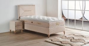 Petra 120x200 Tek Kişilik Yatak, Baza, Başlık Seti MYB1309A