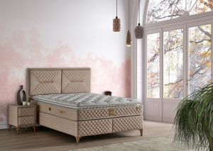 Petra 150x200 Çift Kişilik Yatak, Baza, Başlık Seti MYB1309A