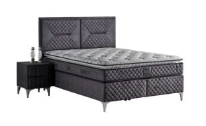Petra 100x200 Tek Kişilik Yatak, Baza, Başlık Seti MYB1309B