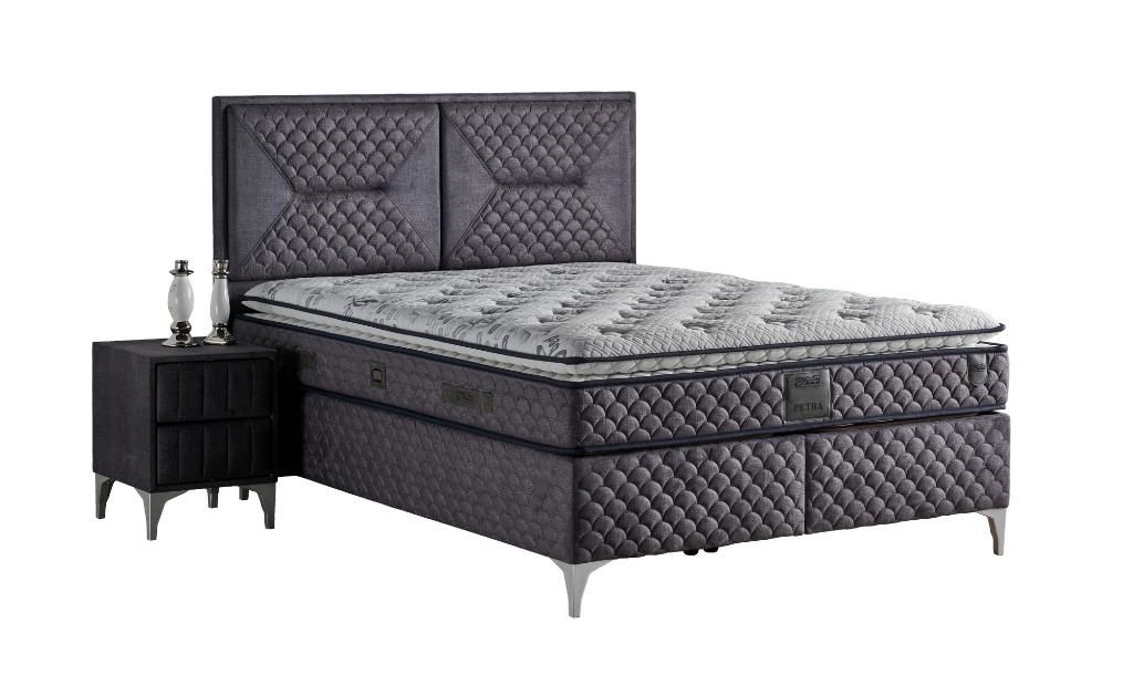 Petra 120x200 Tek Kişilik Yatak, Baza, Başlık Seti MYB1309B