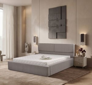 Form 150x200 Çift Kişilik Yatak, Baza, Başlık Seti EY3001