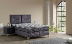 Petra 140x190 Çift Kişilik Yatak, Baza, Başlık Seti MYB1309B
