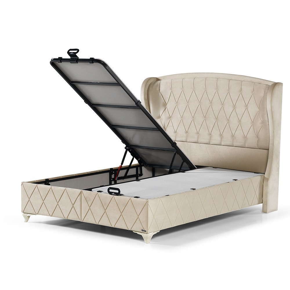 Marissa Beige 180x200 Divan Base & Headboard Set