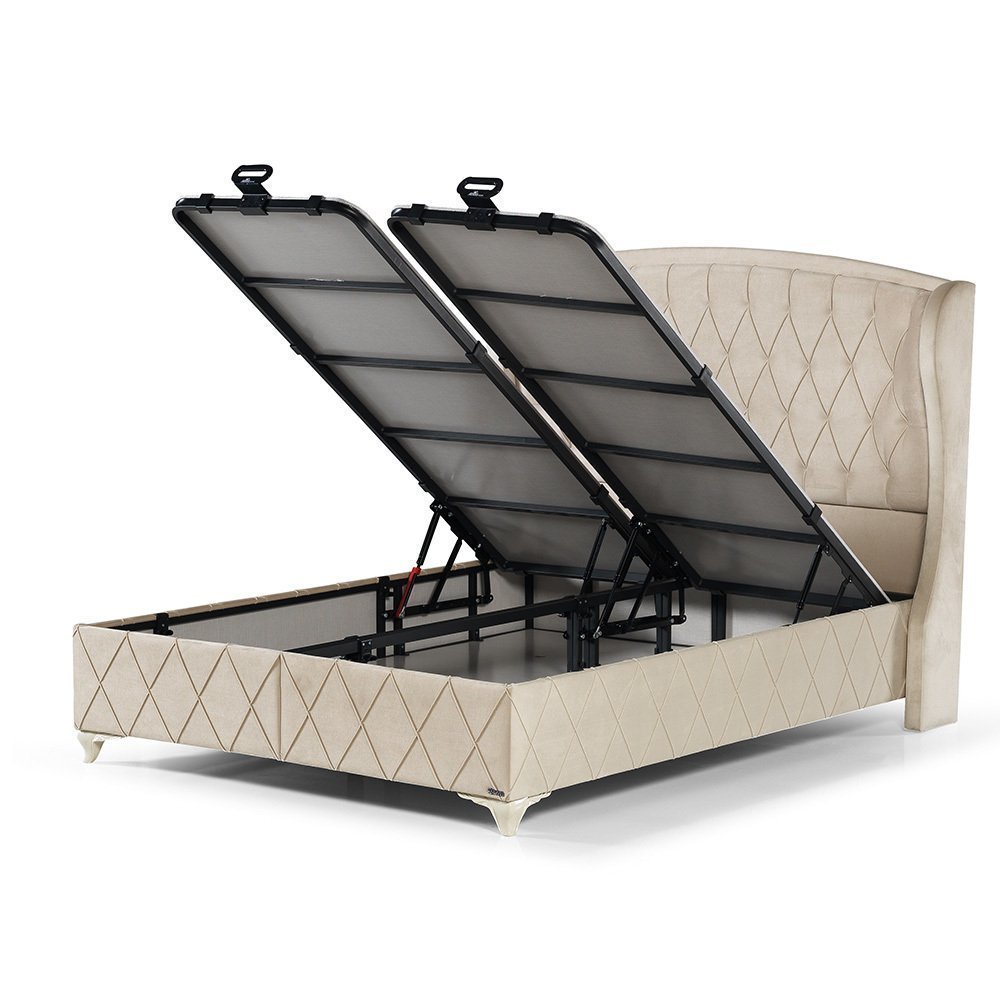 Marissa Beige 180x200 Divan Base & Headboard Set