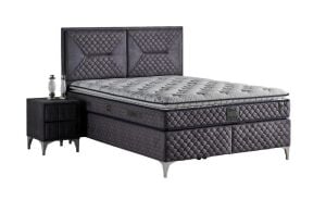 Petra 150x200 Çift Kişilik Yatak, Baza, Başlık Seti MYB1309B