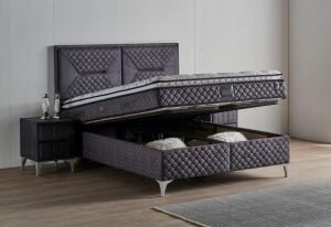 Petra 150x200 Çift Kişilik Yatak, Baza, Başlık Seti MYB1309B
